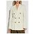 Blazer doppiopetto in lana Dsquared2 crema - vista 3