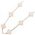 Collana Van Cleef & Arpels Vintage Alhambra Opale Rosa Oro Bianco Au750