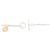 Hermès Collar Hermes Ex Libris MM Plata 925 Oro Rosa 750 - vista 5