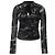 Autre Marque Top trasparente nero in mesh MISBHV con collo alto