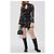 Autre Marque Top trasparente nero in mesh MISBHV con collo alto - vista 2