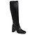 Hogan Lederstiefel mit Absatz in Schwarz - Ansicht 4