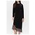 Robe Adima Iro noire en viscose avec dentelle - vue 3