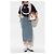 Gonna in denim blu Moschino - vista 2