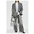 Blazer in lana grigio con trama tweed Acne Studios - vista 2