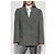 Blazer in lana grigio con trama tweed Acne Studios - vista 3