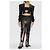 Rick Owens Falda de cuero `Sliced` - vista 2
