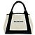 Borsa a mano Balenciaga Cabas in pelle blu navy - vista 2
