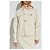 Veste en denim Moschino couleur crème - vue 3