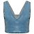 Iro Illian Denim Crop Top Blau