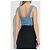 Iro Illian Denim Crop Top Blau - Ansicht 4
