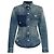 Autre Marque MISBHV Jeansjacke aus blauer Baumwolle