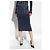 Falda midi lápiz M-MERYN Diesel azul algodón - vista 3