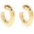 Marni Open Hoop Messing Ohrringe Gold