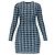 Vestido Diesel M-HALMA de algodón azul pata de gallo