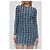 Vestido Diesel M-HALMA de algodón azul pata de gallo - vista 3
