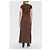 Vestido maxi D-JARY Diesel marrón de algodón - vista 4