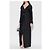 Cappotto lungo nero in lana e seta Dsquared2 - vista 2