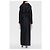 Cappotto lungo nero in lana e seta Dsquared2 - vista 4