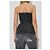 Top corsé T-ORSET Diesel negro de tweed - vista 4