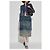 Diesel DE-MEGI-S Lyocell Midi Rock Blau - Ansicht 2