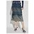 Diesel DE-MEGI-S Lyocell Midi Rock Blau - Ansicht 3