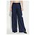 Off White navy blue wool cargo pants - view 3