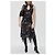 Autre Marque MISBHV Transparentes Midi Kleid Schwarz - Ansicht 2