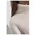 Camisola de gola alta Idra Anine Bing em lã creme - vista 5
