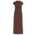 Vestido maxi de algodón marrón D-JARY Diesel
