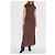 Vestido maxi de algodón marrón D-JARY Diesel - vista 3