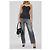 Top bustier T-ORSET Diesel nero in tweed - vista 2