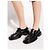 Scarpe derby Moschino in pelle vernice nera - vista 2