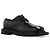 Scarpe derby Moschino in pelle vernice nera - vista 4