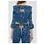 Dsquared2 x Vaquera Blue Denim Cropped Off-Shoulder Jacket - view 4