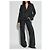 Pantalones de lana gris con raya diplomática Dsquared2 wide leg - vista 2