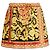 Gonna plissettata Versace in seta multicolore