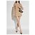 LoveShackFancy Berritt Rock aus Wolle beige mit Zopfmuster - Ansicht 2