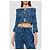 Dsquared2 x Vaquera Jeansjacke in Blau Cropped Schnitt - Ansicht 3