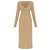 Diesel M-OLONI Strickkleid aus Wolle Beige