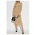 Diesel M-OLONI Strickkleid aus Wolle Beige - Ansicht 2