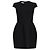 Abito nero a maniche corte Moschino