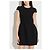 Abito nero a maniche corte Moschino - vista 3