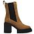 Stivaletti con plateau in suede marrone Nodaleto