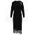 Robe Adima Iro noire en viscose avec dentelle