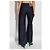 Lacoste Jeans wide-leg blu navy in cotone - vista 4