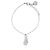 Bracciale Marni in ottone argentato con pendente a goccia e cristalli