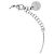Bracciale Marni in ottone argentato con pendente a goccia e cristalli - vista 4