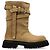 Stivaletti Moschino in suede beige