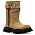 Stivaletti Moschino in suede beige - vista 4